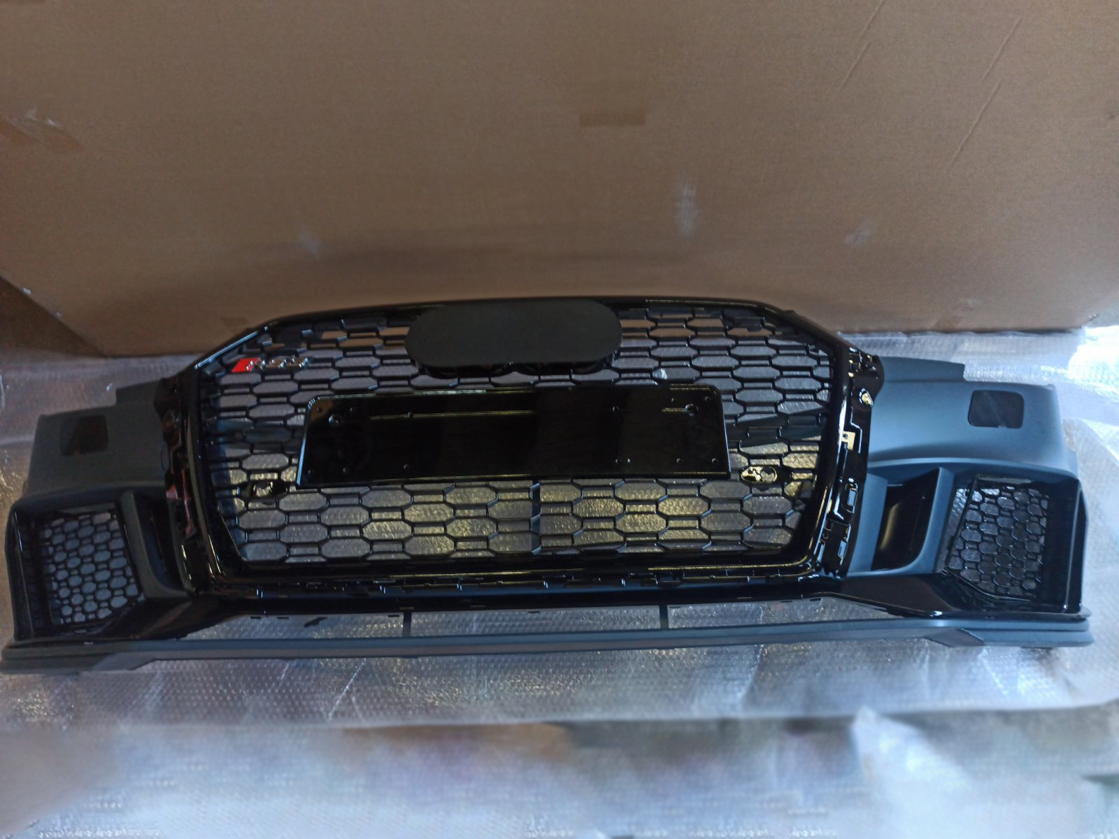 Audi A3 LIFT 8V 2015-2018 Sedan Front Bumper RS3 Black Quattro Style